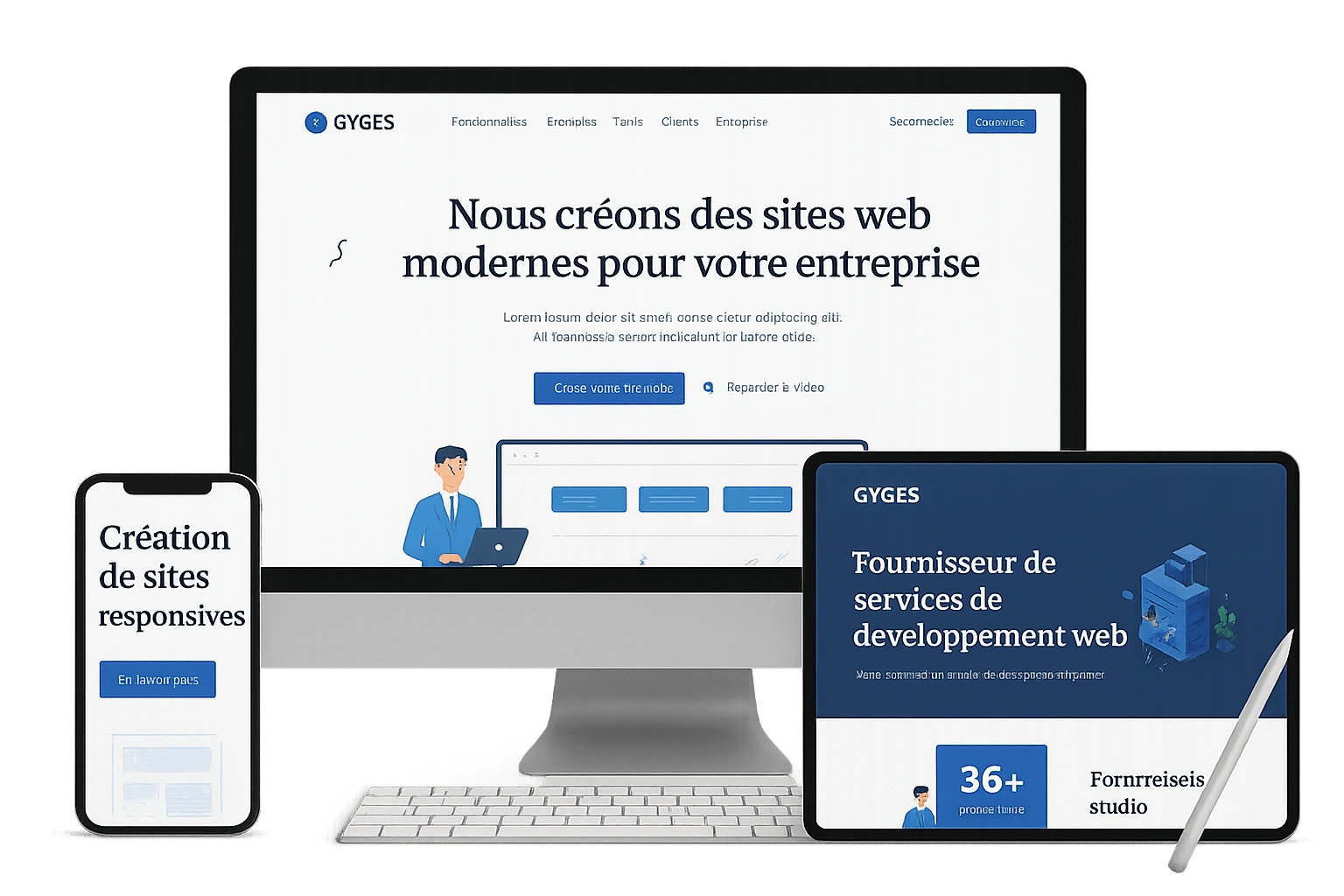 Création de sites web et applications mobiles performants pour améliorer la présence en ligne et l’expérience utilisateur